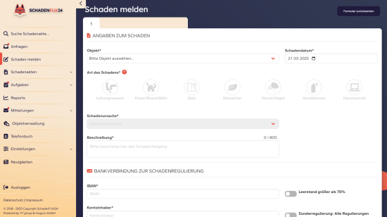 Schadenmeldung